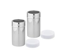 Fackelmann Lot de 2 Saupoudreuses inox pour sucre glace ou parmesan