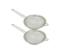 Fackelmann Lot de 2 tamis en inox 19 cm avec manche 40 cm