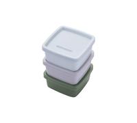 FACKELMANN Lot de 3 boîtes à goûter rectangulaires, idéales pour les sauces, les vinaigrettes et les épices, étanches et passent au lave-vaisselle