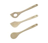 Fackelmann 9907350 Lot de 3 cuillères en bois, cuillère bois, ustensiles, ustensile de cuisine, cuillere , FSC, 30 x 6,2 cm
