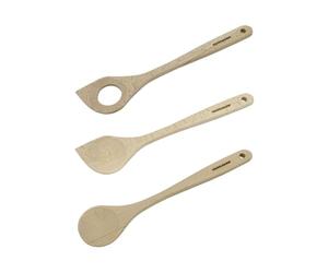 Fackelmann Lot de 3 cuillères en bois FSC 30 cm