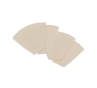 Fackelmann 9909350 Lot de 4 filtres à café réutilisables, Filtres à café écologiques en Coton, Filtre Lavable, Beige, Coton, 16,7 x 12 x 5,5 cm