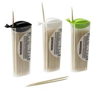 FACKELMANN Lot de 55 Cure-Dents en Bois à emporter 68 mm avec boîte