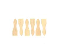 Lot de 6 spatules à raclette en bois FSC Fackelmann ref 8641550 Marron