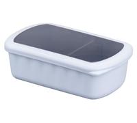 Fackelmann Lunchbox, Boite Bento, 1 L avec Séparateur Mobile Bleue | Boîte Mealprep pour le bureau, l'école et les déplacements, passe au micro-ondes, au lave-vaisselle, au congélateur