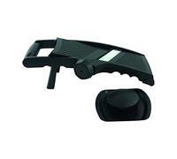 Fackelmann Mandoline réglable 45338 – Plastique et acier inoxydable, Noir, 38,5 x 17 x 12,5 cm