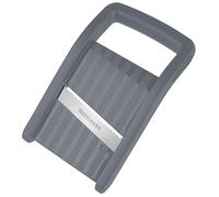 Fackelmann Mini mandoline inox plastique 17,5 cm noire | Coupe rapide sans effort, Format mini pour petites cuisines, Inox et plastique, 17,5 x 10,5 x 1,8 cm, Passe au lave vaisselle