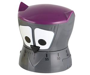 Fackelmann Minuteur en Forme de Hibou Plastique Multicolore