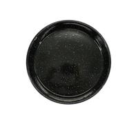 Fackelmann 687447 Moule à manqué, Moule à gâteaux, Moule Rond, Moule pâtisserie, Acier, Email, Noir, 26 cm x 4,5 cm