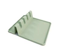 Fackelmann Ocean Support pour ustensiles de cuisine, partie fonctionnelle en silicone, matériau doux avec les surfaces, hygiénique et résistant, couleur vert d'eau, 14 x 14 x 4 cm