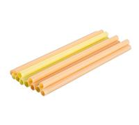 Fackelmann Pailles Réutilisables en Plastique - Accessoire Cocktail - 20 cm - 17053, Jaune, Orange, Différents Coloris