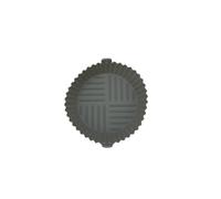 Fackelmann Panier Silicone Rond pour Air Fryer Ø18 cm Réutilisable | Cuisson propre et rapide, Format rond 18 x 4,5 cm, Silicone gris, Protection du panier, Entretien facile