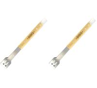 Fackelmann Pince à Barbecue et à Plancha Inox et Bois 39 cm (Lot de 2)