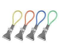 Fackelmann Pinces accroche torchons, x4 pièces, 5.5cm, 4 Coloris