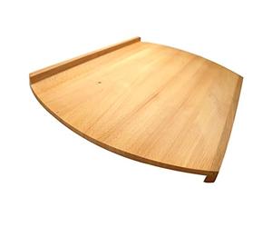 Fackelmann Planche 38 x 58 cm, pour pâtes à la maison et pâtes en bois de hêtre non traité, avec bords surélevés pour faciliter l'appo au plan de travail
