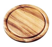 Fackelmann Planche à Découper Rond Bois/Acacia Beige 25 x 25 x 1 5 cm - 37754
