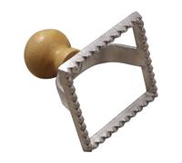 Fackelmann, pochoir pour raviolis carrés, 6 x 6 cm Sybaris, manche en bois. (Quantité : 1 pièce)