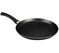 FACKELMANN Poêle à crêpe avec cordes - Poêle plate pour délicieuses crêpes, crêpes et jambon de palais - Poêle à crêpes avec revêtement antiadhésif - Ø 25 cm, résistant à la chaleur jusqu'à +260 °C