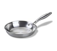 Fackelmann Poêle Triply Inox 18/10 20 cm Tous Feux Sans PFAS | Format 20 cm pour saisir et dorer, Fond 15 cm pour une chaleur régulière, Manche 18 cm pour une prise en main sûre