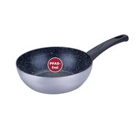 FACKELMANN Poêle wok Essential Crisp Ø 20 cm en aluminium recyclé avec revêtement antiadhésif en céramique - Parfait pour les pâtes, les légumes et le riz