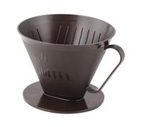 Fackelmann Support de filtre à café 42272 – porte-filtre n°4, plastique brun, 10,5 x 13 cm