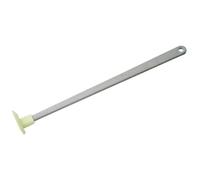 Fackelmann 33012 Racloir fond de pot, racloir manche long, racloir, Silicone, Plastique, Gris, Vert pâle, 23 x 1,4 x 2,3 cm