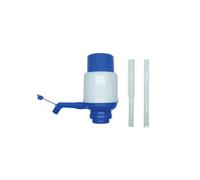 Fackelmann Distributeur à eau – Fontaine avec robinet manuel et adaptateur – Blanc/bleu 16x8 cm