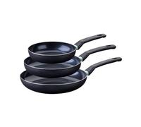 Set de 3 poêles antiadhésives céramique 20, 24 et 28 cm Fackelmann Brandao Noir|Vert
