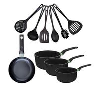 Fackelmann Set céramique poêle 20 cm, casseroles et ustensiles