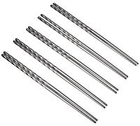 Fackelmann Set de Baguettes 23cm en INOX, Acier Inoxydable, Argent, 23 x 11,7 x 0,7 cm