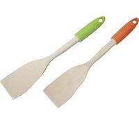 Fackelmann Spatule en Bois avec Manche en Plastique 32 cm