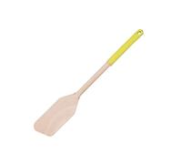 Fackelmann Spatule en Bois Avec Manche en Silicone Coloré - Ustensile de Cuisine, Gris, Moutarde, Vert, Rouge, Kaki, 34 cm