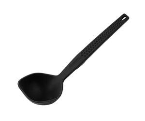 Fackelmann Statement Louche avec fonction lift-up - Avec poignée ergonomique - Convient pour casseroles et poêles à revêtement - Gris - Environ 28,5 x 8,5 x 7,5 cm
