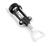 Fackelmann Tire-Bouchon à Double Levier avec ouvre-Bouteilles 16 x 6 x 4 cm, Fonctionnel pour Ouvrir des Bouchons de Boissons et de bière et Bouteilles de vin avec Bouchon en liège et Silicone