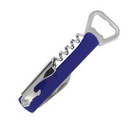 Fackelmann Tire-Bouchon Limonadier Professionnel Coloré - Décapsuleur en Acier Inoxydable et Plastique - Jaune et Bleu - 13,5 x 4 cm