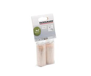 Fackelmann Tonnelets Cure Dents Bois Brun, 2 x 150 tonnelets