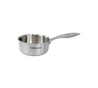Fackelmann Vita3 Casserole en acier inoxydable triply avec triple fond diffuseur, sans antiadhésif, sans PFA, convient pour induction, gaz, vitro et four, étanchéité parfaite, lave-vaisselle 16 cm