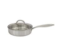 Fackelmann Vita3 Cuisinière en acier inoxydable triply avec triple fond diffuseur, sans antiadhésif, sans PFA, convient pour induction, gaz, vitro et four, étanchéité parfaite, lave-vaisselle 28 cm