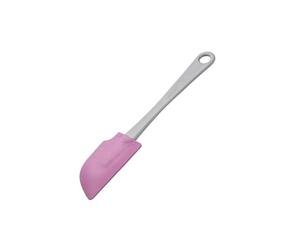 Fackelmann Zenker 27192 Spatule de pâtisserie, spatule de Cuisine, spatule, Plastique, Silicone, Rose, Gris, 25 cm