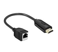 FackLOxc 1 Ensemble Câble RJ45 Lan-Ethernet Prolongateur Avec Connexion Soudée 1080P - Haute Performance Vidéo - 2PCS Vers Rj45 TX-RX Femelle Mâle Prolongateur Adaptateur Câble HDMI-Rj45