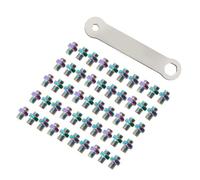 FackLOxc 50 pièces pédales de vélo Goujons de Boulon antidérapants goupille vis de pédale hexagonale de vélo de Route avec clé Partie de vélo de Route pédales de vélo Goujons de Boulon antidérapants