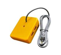 FackLOxc Adaptateur d ' Alimentation Compact 18 V USB DC5521 pour Adaptateur de Batterie d ' Outils 18 V pour appareils électroniques en Plein air, Camping, Double Liaison USB