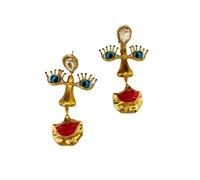 FackLOxc Boucles d ' oreilles/collier esthétiques grotesques uniques, matériaux en cuivre, accessoires pour femmes et hommes, bijoux tendance, élégant pour ses bijoux