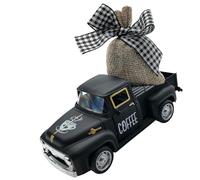 FackLOxc Camion Miniature en métal avec en Toile de Amovible, décorations de Station de café pour Plateaux à Plusieurs Niveaux et centres de Table de Ferme Miniature Metal Truck