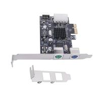 FackLOxc Carte adaptateurs PCIe Double PS2s avec chipset natif pour claviers et Souris, systèmes de Prise en Plug and Play