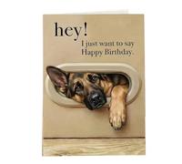 FackLOxc Carte d ' anniversaire ludique pour chiot, Illustrations de chiens de dessin animé, Invitation à une fête de vœux pour les propriétaires d ' animaux de compagnie, anniversaire pour chiens
