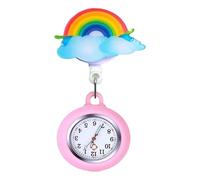 FackLOxc Corde Étirée Infirmière Watch Silicone Reliability Nurse Watch avec Cordon Élastique Pendant Temps Travail Santé Santé