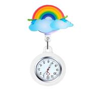 FackLOxc Corde Étirée Infirmière Watch Silicone Reliability Nurse Watch avec Cordon Élastique Pendant Temps Travail Santé Santé