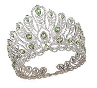 FackLOxc Couronne de cheveux élégante avec strass étincelants et cristaux pour mariage