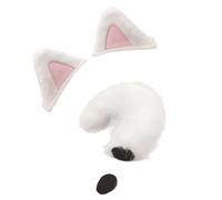 FackLOxc Ensemble oreilles et de chat en peluche élégantes, accessoires de Cosplay pour casques de vélo, ajoute du plaisir activités de plein air, oreilles de casque souples